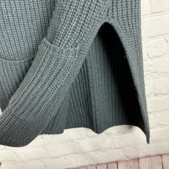 Moth x Anthropologie Gray Alpaca Wool Sleeveless Tunic Chunky Knit Sweater Sz M - Picture 3 of 6